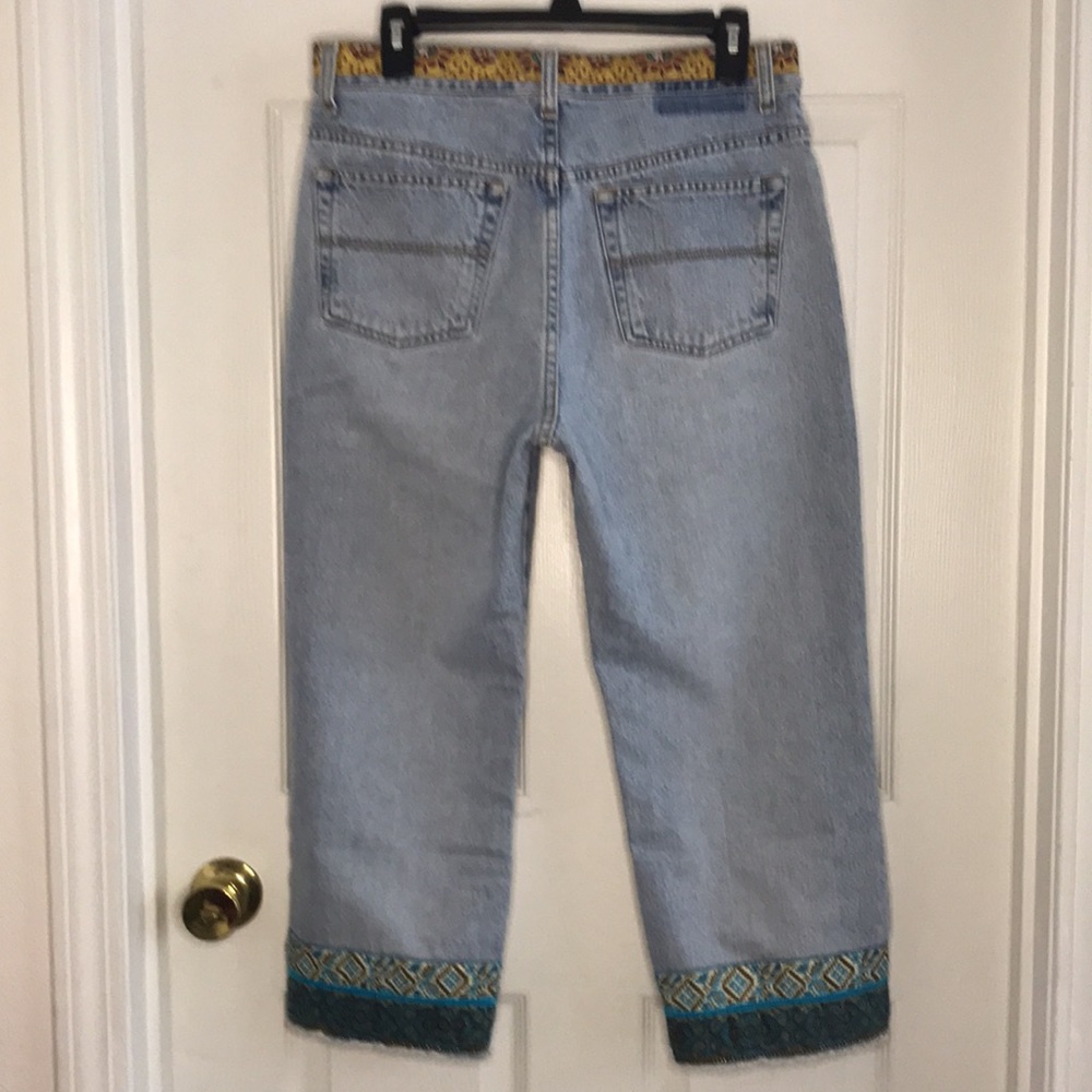 Express Blues Low-Waist Cropped Denim Jeans 11/12 - Picture 2 of 7